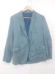 ◇ LE CIEL BLEU ルシェルブルー シンプル オフィス系 2B 長袖 テーラードジャケット サイズ38 ライトブルー レディース P  【1306120032518】のサムネイル