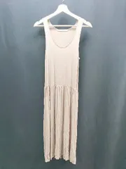 ◇ Another Edition 無地 夏物 シンプル ゆったり カジュアル - ロング ワンピース サイズ表記なし ベージュ レディース E  【1306140004281】