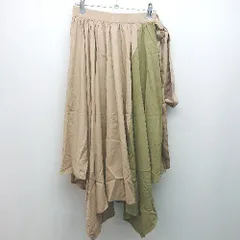 ◇ 新品 KOBE LETTUCE ふんわり 大人っぽい 綺麗め 上品 ロング フレア スカート サイズ表記なし ベージュ系 レディース E  【1306140004007】