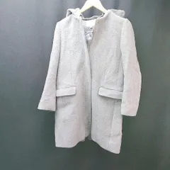 ◇ BEAUTY&YOUTH UNITED ARROWS フード取外し可 ２WAY ウール90％ 長袖 コート サイズM グレー レディース E  【1306140007206】のサムネイル