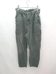 ◇ ZARA ザラ ウエストゴム 厚手 シンプル オシャレ オールシーズン デニムパンツ サイズ24 グレー系 レディース E  【1306140006780】