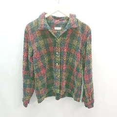 ◇ Christopher & Banks 起毛 チェック柄 厚手 シンプル オシャレ 秋冬物 長袖 シャツ 表記なし マルチ系 レディース E 【1306140006735】