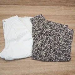 ◇ 《 LOWRYS FARM まとめ2点セット サイズＭ Ｆ 無地 ペイズリー柄 ﾊﾟﾝﾂ レディース 》 E  【1306140006469】