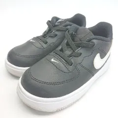 ◇ NIKE ナイキ キッズ ベビー フォース1 かっこいい 軽量 スニーカー シューズ サイズ14.0 ブラック レディース メンズ E  【1306140007732】