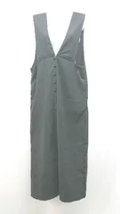 ◇ AUNT MARIE'S アントマリーズ オールインワン フロントスリット ロング丈 ワンピース サイズF ブラック レディース E  【1306140009910】のサムネイル