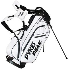 PYKES PEAK Lightweight Golf Caddy Bag with Stand, 6 Compartments, Fits up to 47 Inches, Fully Separate, for Men and Women