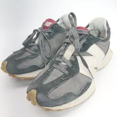 ◇ NEW BALANCE ニューバランス 327 ブランドロゴ 紐調節 軽量 オシャレ スニーカー サイズ23.0 ブラック系 レディース E  【1306140010947】