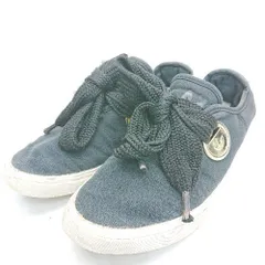 ◇ adidas アディダス originals ブランドロゴ 紐調節 シンプル オシャレ スニーカー サイズ23.0 ブラック系 レディース E  【1306140010923】