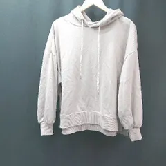 ◇ natural couture フーディー 無地 リブ袖　スリット 長袖 パーカー サイズ表記なし パープル レディース E  【1306140014174】のサムネイル