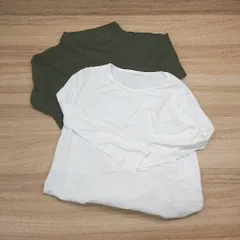 ◇ A day in the life UNITED ARROWS シンプル 綺麗め ニット シャツ サイズ表記なし M相当 グリーン レディース E 【1306140015942】