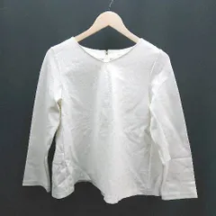 ◇ URBAN RESEARCH DOORS Vネック 綺麗め シンプル オフィス 長袖 シャツ ブラウス サイズOne ホワイト レディース E  【1306140015898】