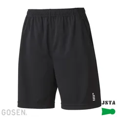 GOSEN(ゴーセン) レディースハーフパンツ バドミントン ウェア ショートパンツ PP2343、(39)ブラック