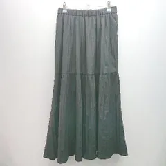 ◇ URBAN RESEARCH DOORS シンプル 綺麗め 大人 カジュアル ロング フレア スカート サイズOne ブラック レディース E  【1306140015522】