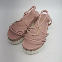 ◇ bridget birkin 厚底 紐 かわいい おしゃれ かかとゴム サンダル サイズ表記なし ライトピンク レディース E  【1306140017649】