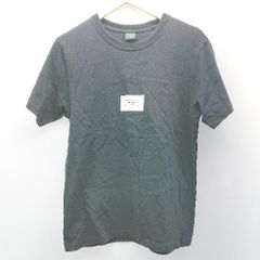 ◇ TRAP/U カジュアル シンプル プリント 夏 ラフ感 スポーティー 半袖 Tシャツ サイズＭ ブラック メンズ E 【1306140016901】