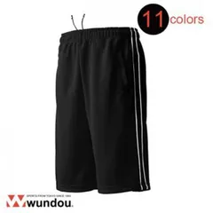 ウンドウ wundou パイピングハーフパンツ P2080 S～XXLサイズ 無地、(01)ネイビー