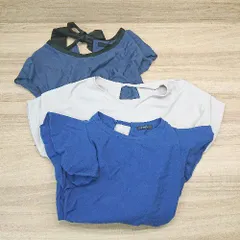 ◇ 《 JEANASIS ジーナシス まとめ3点セット サイズF 無地 綺麗め シンプル ブラウス/カットソー レディース 》 E  【1306140024135】