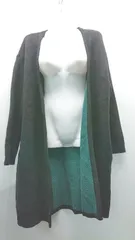 ◇ MOUSSY マウジー ケーブル 起毛 厚手 シンプル オシャレ 秋冬物 長袖 カーディガン サイズF ブラック系 レディース E  【1306140023923】