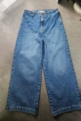 ザラ デニム ワイド パンツ ズボン 27インチ