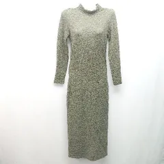 ◇ ZARA ザラ シンプル 薄手 無地 長袖 ロング ワンピース サイズS カーキ レディース E  【1306140026627】