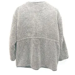 ◇ URBAN RESEARCH ボア ジップアップ 秋冬 パイピング 長袖 ジャケット ブルゾン サイズFree ブラウン レディース E  【1306140030570】