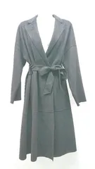 ◇ ZARA ザラ ムートン 綺麗め 上品 ロング丈 シンプル 大人 長袖 コート サイズUSA S ブラック レディース E  【1306140030549】
