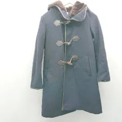 ■ BEAUTY&YOUTH Aライン キルティングライナー ファー フード 長袖 ダッフルコート サイズM ネイビー レディース E  【1306140030495】