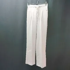 ◇ Spick & Span センタープレス スリット ファスナー 綺麗め ストレートパンツ サイズ34 グレー系 レディース E  【1306140030365】