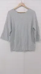 ◇ BEAUTY & YOUTH UNITED ARROWS カットオフ バックジップ スウェット 七分袖 カットソー グレー レディース P  【1306160001468】