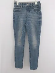 ◇ AZUL BY MOUSSY アズール バイマウジー ストレッチ スキニー ジーンズ デニム パンツ サイズ XXS ブルー レディース P  【1306160001161】