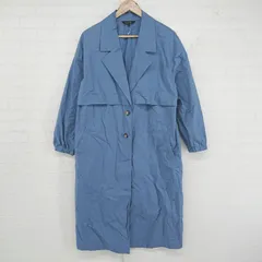 ◇ BANANA REPUBLIC バナナリパブリック 薄手 差し色コーデ 長袖 スプリングコート サイズM ブルー レディース P  【1306160001628】