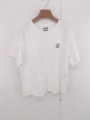 ◇ converse stars × SCREENSTARS ワンポイント刺繍 半袖 Tシャツ カットソー サイズF ホワイト レディース メンズ P  【1306160002939】