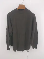 ◇ URBAN RESEARCH ITEMS ハイネック シンプル ニット 長袖 カットソー サイズFREE チャコールグレー レディース P  【1306160006586】