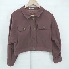 ◇ natural couture シンプル スエード調 長袖 シャツ プルオーバー サイズF ピンクブラウン系 レディース P  【1306160008153】