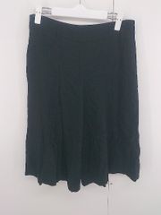 ◇ UNITED ARROWS ユナイテッドアローズ 大人女子 シンプル クロップド ワイド パンツ サイズ40 ブラック レディース P 【1306160009174】