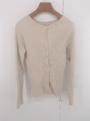 ◇ CIAOPANIC TYPY リブ ニット 大人女子 2WAY 長袖 セーター カーディガン サイズONE ベージュ レディース P  【1306160009150】