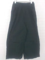 ◇ nano universe ナノ ユニバース カジュアル ワイド パンツ サイズ36 ブラック レディース P  【1306160009501】