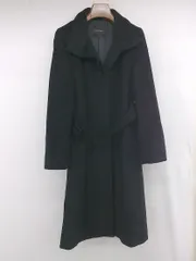 ◇ ◎ MOSAIQUE アンゴラ ウール混 長袖 コート サイズ38 ブラック レディース P  【1306160010804】