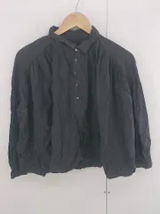 ◇ VANILLASLOW キッズ 子供服 オーバーサイズ ハーフボタン 長袖 シャツ ブラウス サイズ140 ダークグレー レディース P  【1306160012082】