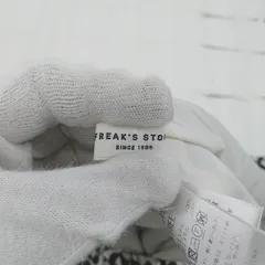 ◇ FREAK'S STORE 総柄 大人女子 ウエストゴム ロング フレア スカート サイズF オフホワイト ブラック レディース P  【1306160012709】のサムネイル
