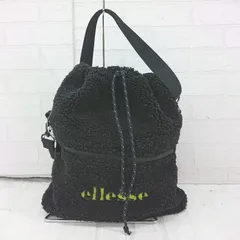 ◇ LAGUA GEM ラグア ジェム × ellesse HERITAGE ボア もこもこ ショルダー バッグ ブラック レディース P  【1306160013386】