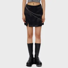 【2点 まとめ出品】キュレッティー レイヤード スリット スカート