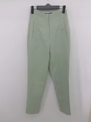 ◇ ZARA ザラ シンプル 大人女子 スラックス パンツ サイズEUR XS USA XS MEX 24 グリーン レディース P  【1306160015168】