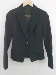 ◇ UNTITLED アンタイトル シンプル オフィスカジュアル OL 長袖 ジャケット サイズ1 ブラック レディース P  【1306160014970】