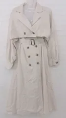 ◇ ◎ GRL グレイル ベルト付 3way ショートコート ロング ベスト アンサンブル サイズF ベージュ レディース P  【1306160015670】