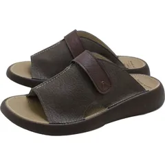 re:geta(リゲッタ) GUMIFUMU ルームサンダル カジュアルサンダル (r500-cha)、チャコール