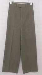 ◇ DOUDOU ドゥドゥ 大人女子 抜け感 センタープレス ワイド パンツ サイズ36 ブラウン系 レディース P  【1306160015298】