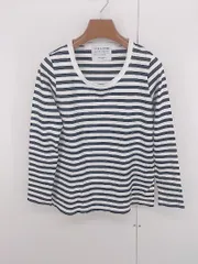 ◇ FORK&SPOON URBAN RESEARCH DOORS ボーダー 長袖 Tシャツ カットソー サイズONE ホワイト ブラック レディース P  【1306160017599】