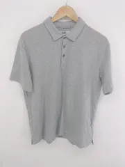 ◇ URBAN RESEARCH ROSSO シンプル 無地 半袖 ポロシャツ サイズXL グレー系 メンズ E  【1306160020193】