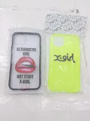 ◇ 《 X-girl エックスガール まとめ売り2点セット サイズiPhone11 Pro iPhoneケース 携帯ケース レディース 》 P  【1306160019760】